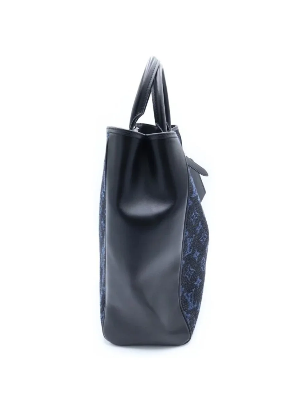 Louis Vuitton Monogram Grand Sac Jacquard Leather Tote Black
